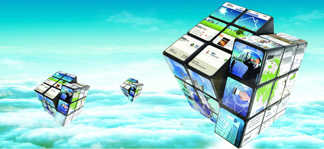 帶圖片的幾個(gè)魔方，代表了創(chuàng)意。
